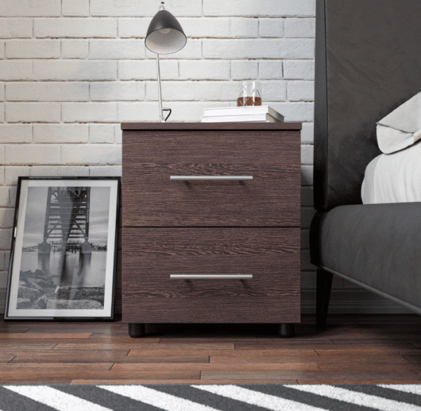 BAM! Oslo Two Drawer Bedside Table